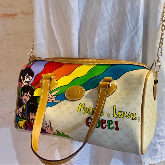 gucci painted bag